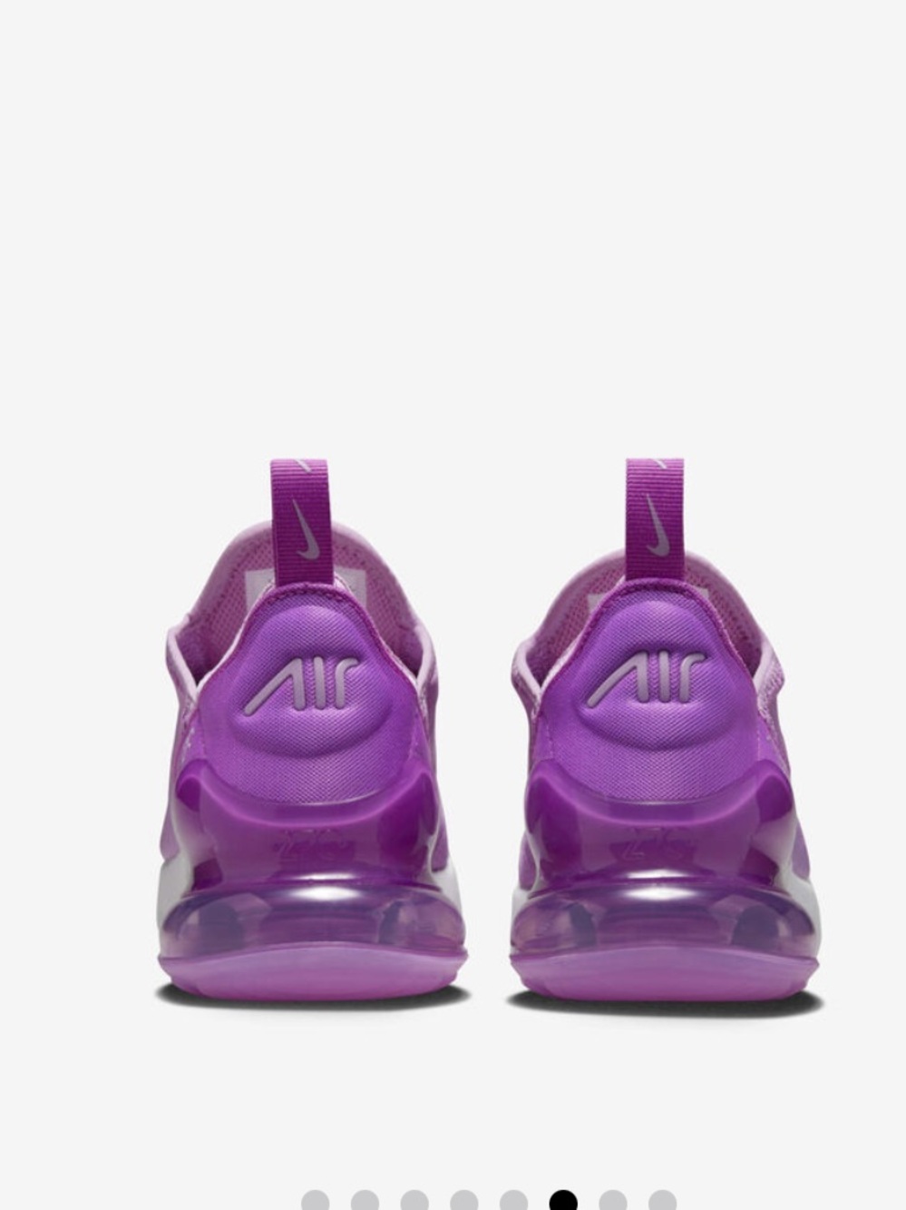 Nike Air Max 270 Kids Purple Athletic Sneakers, Size 9C. - Picture 2 of 15